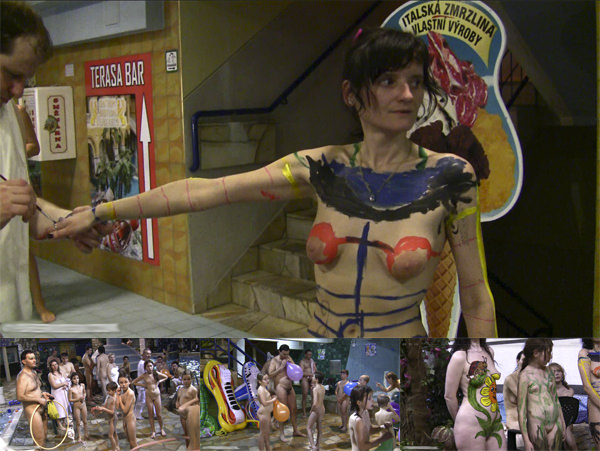 Nudists in the pool, a carnival and competitions(Purenudism HD video) | Russianbare