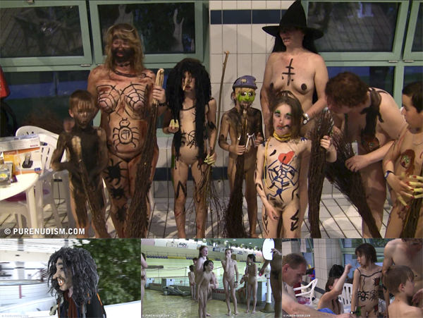 Video about nudists on Hellouin's celebration HD | Russianbare
