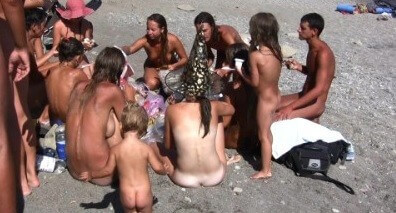 The vast oceanfront 1 Full HD video - Health is strengthened through naturism