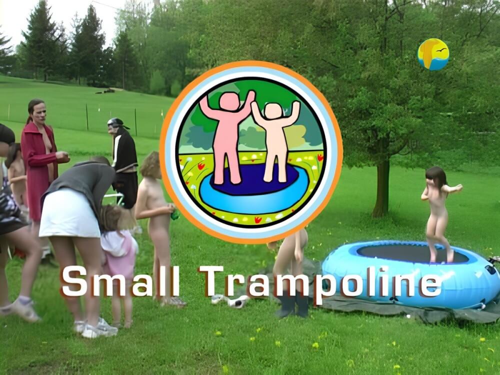 Naturist Freedom: Small Trampoline - The worship of the naked body