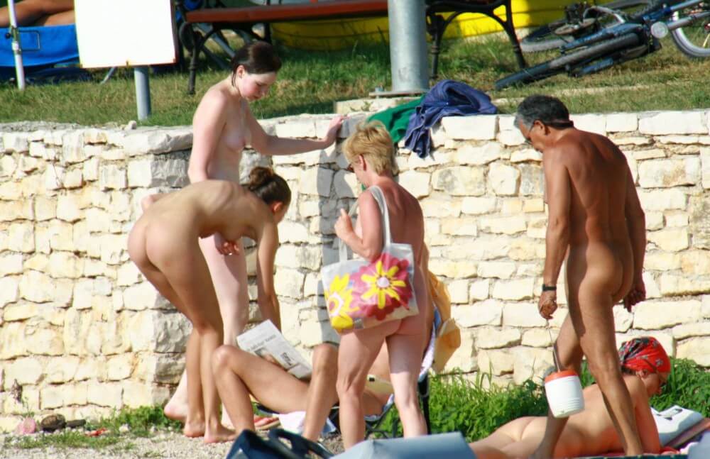 Nude Duet Girls Rail Climb Photo Set - Nudity in naturism is a way to experience freedom and harmony