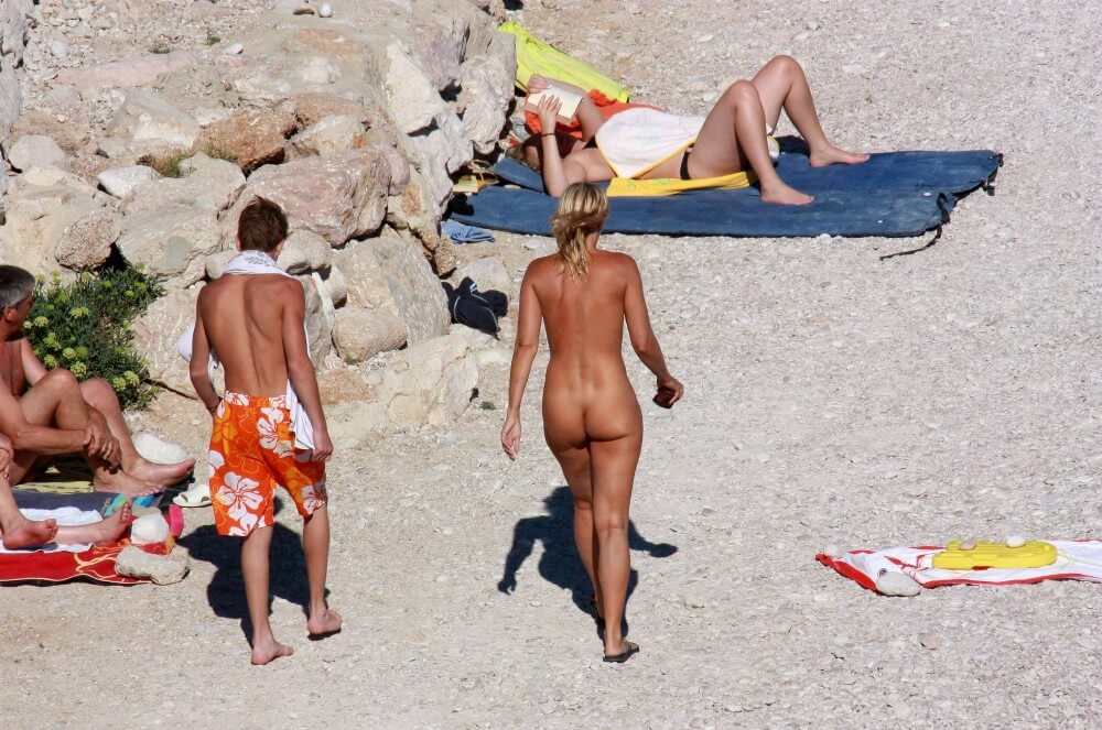 European Beach Entrance pics - Nudity is considered a natural part of human life
