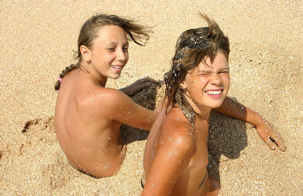 Ocean Beach Relaxing Photo Set - Nudism is often equated with naturism