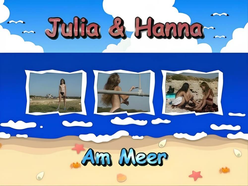 Naturistin: Julia und Hanna am Meer - A spontaneous movement toward nudity