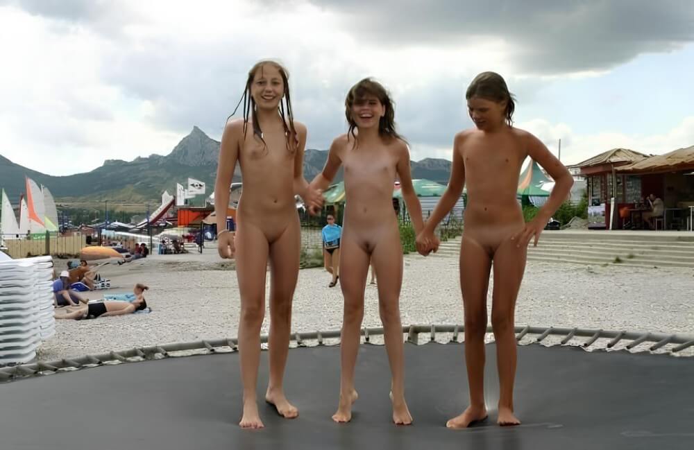 Trampoline pics - Naturists believe in themselves and their potential