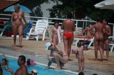 Enjoying The Sunny Pool gallery - Peace and tranquility are important values for advocates of naturism and nudism