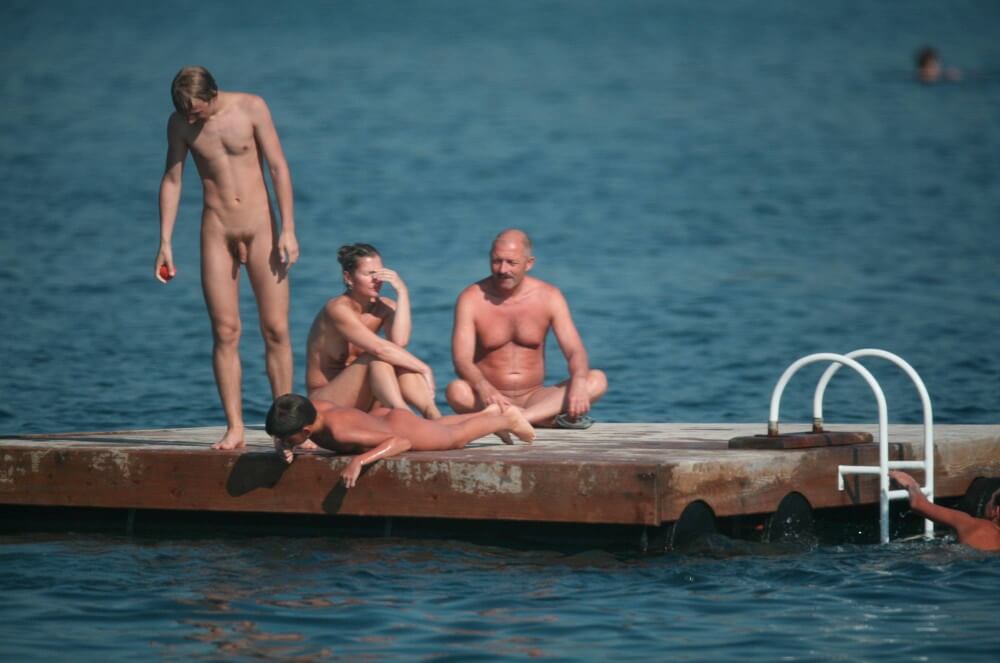 Naturist Family Water Slab pics - She went out completely naked