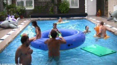Piano pool and tennis Full HD - Nudity is seen as a natural part of life among nudists
