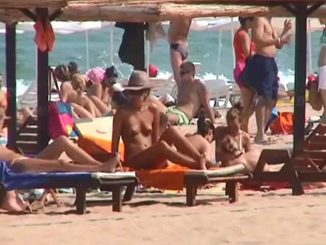 Beaches of solar Bulgaria - People come together in unity with nature to take off their clothes