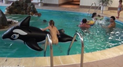 Naturism - Indoor dolphin ride Full HD upd - Visit a nudist beach
