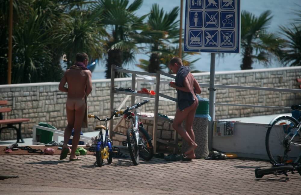 Nudism in a German water park photo - Naturism as a way to connect with nature and achieve inner harmony